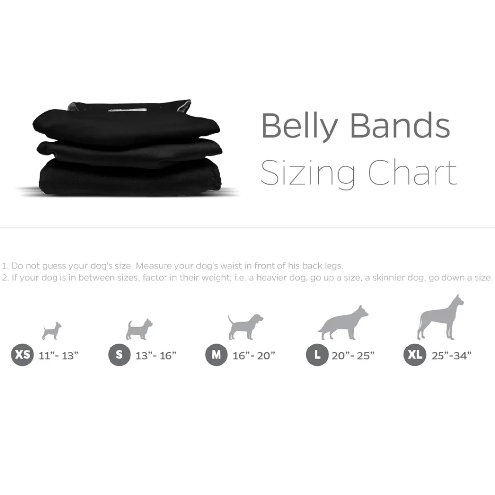 Pet Parents Belly Bands Natural LG & XS
